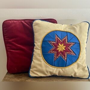 Vintage Handmade Quilted Accent Pillow